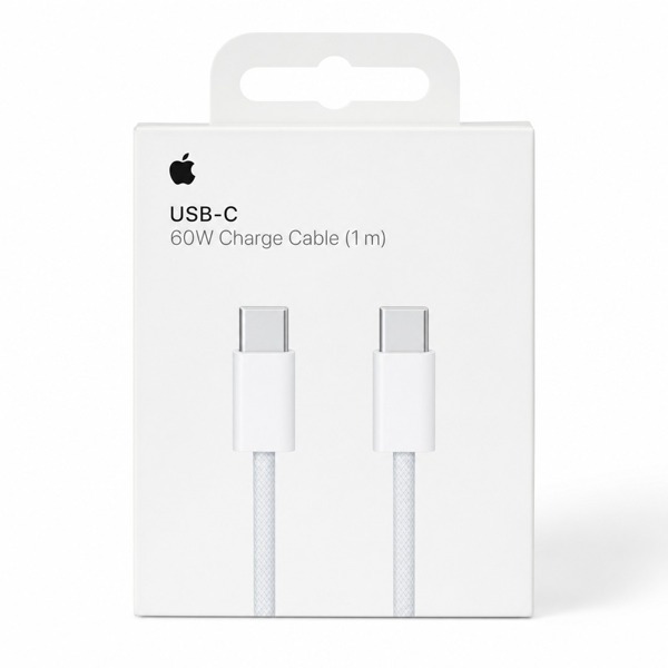 Apple USB-C Charge Cable 60W, 1m, White — Быстрая зарядка и надежность