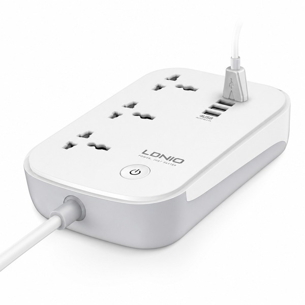 Умная удлинитель розетка LDNIO Wi-Fi Smart Power Strip 3 USB 1 Type-C 2м
