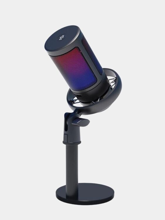 Микрофон для компьютера, игровой, RGB ME6S